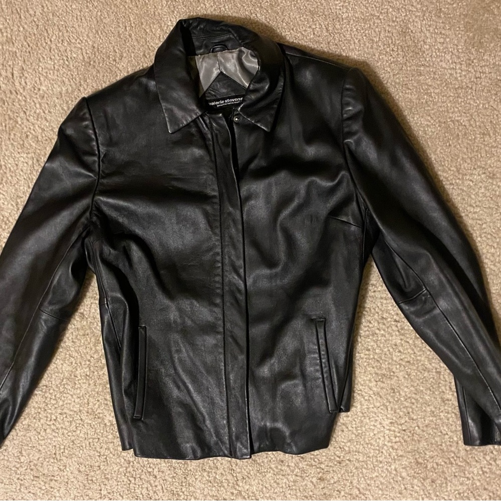 Women’s gentle used genuine leather jacket
